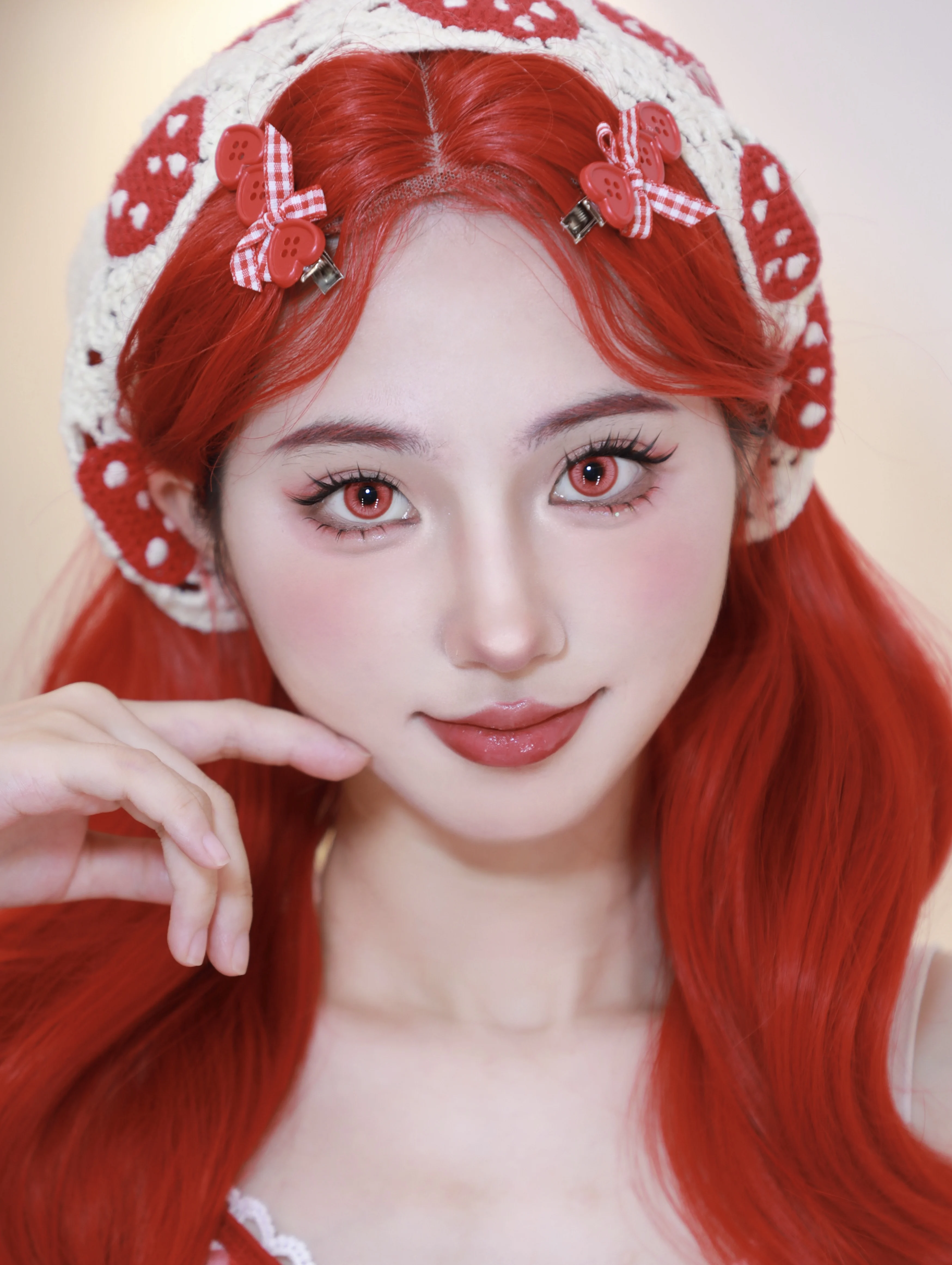 Abgestufte 1 Paar farbige Kontaktlinsen Halloween Cosplay Softlens 14,2 mm 6 Monate – Detail 9