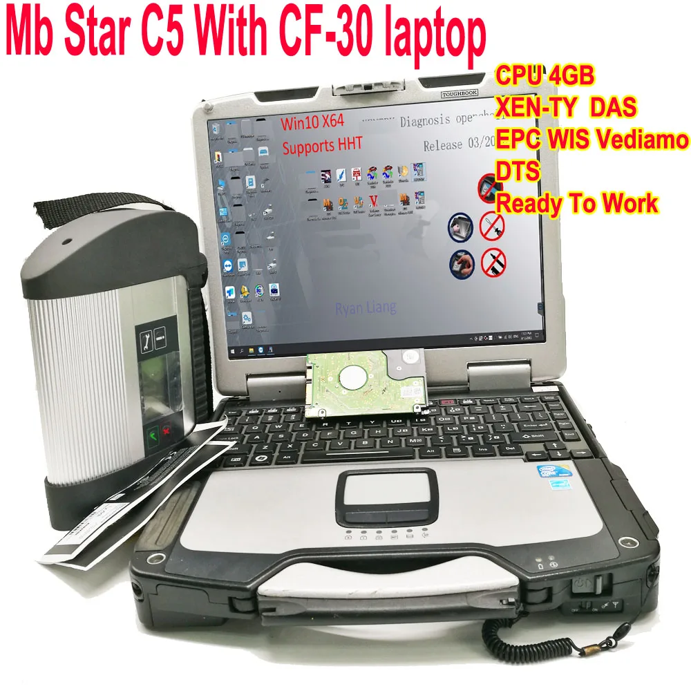 2023 MB Star C5 With laptop CF30 For Cars Trucks SD Connect Compact 5 Star Diagnosis Multi-Langauges Support WiFi