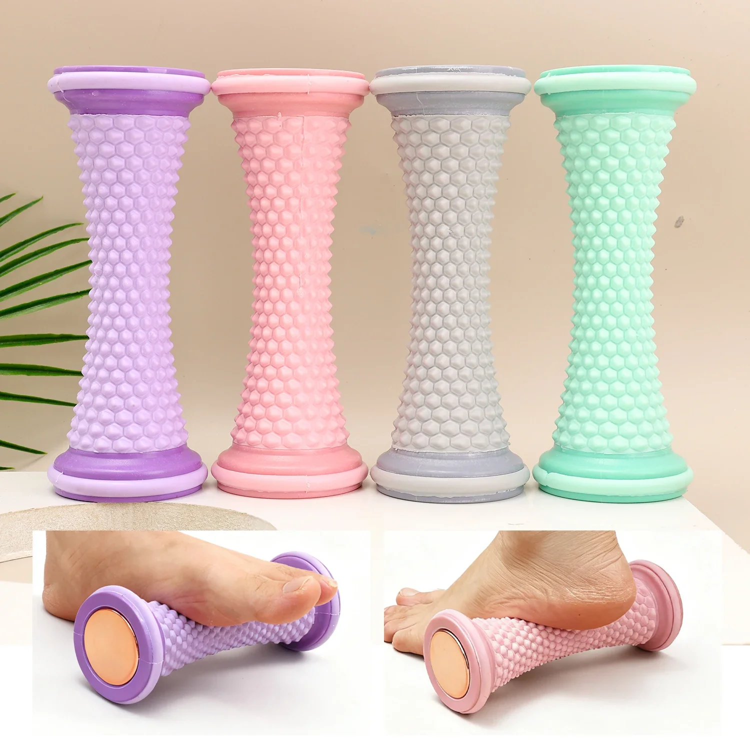 

Роликовый массажный инструмент для ног, облегчение подошвенного фасциита, пятка, арка ног, боль, йога, ручной массажер для ног, релаксация, спорт, фитнес