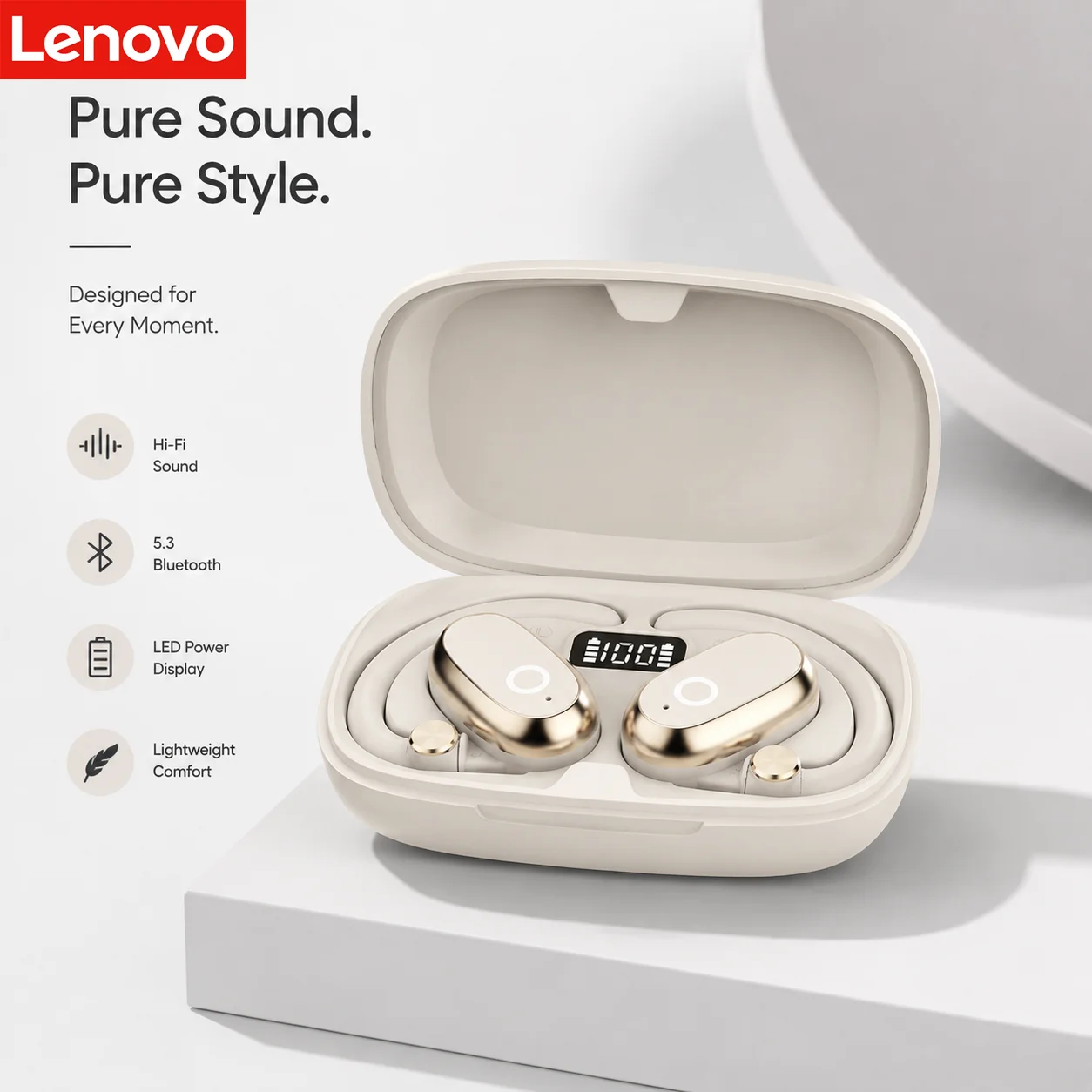 Phone Accessories Amazon - Headphone Lenovo EA366 Earhook Konduksi Tulang