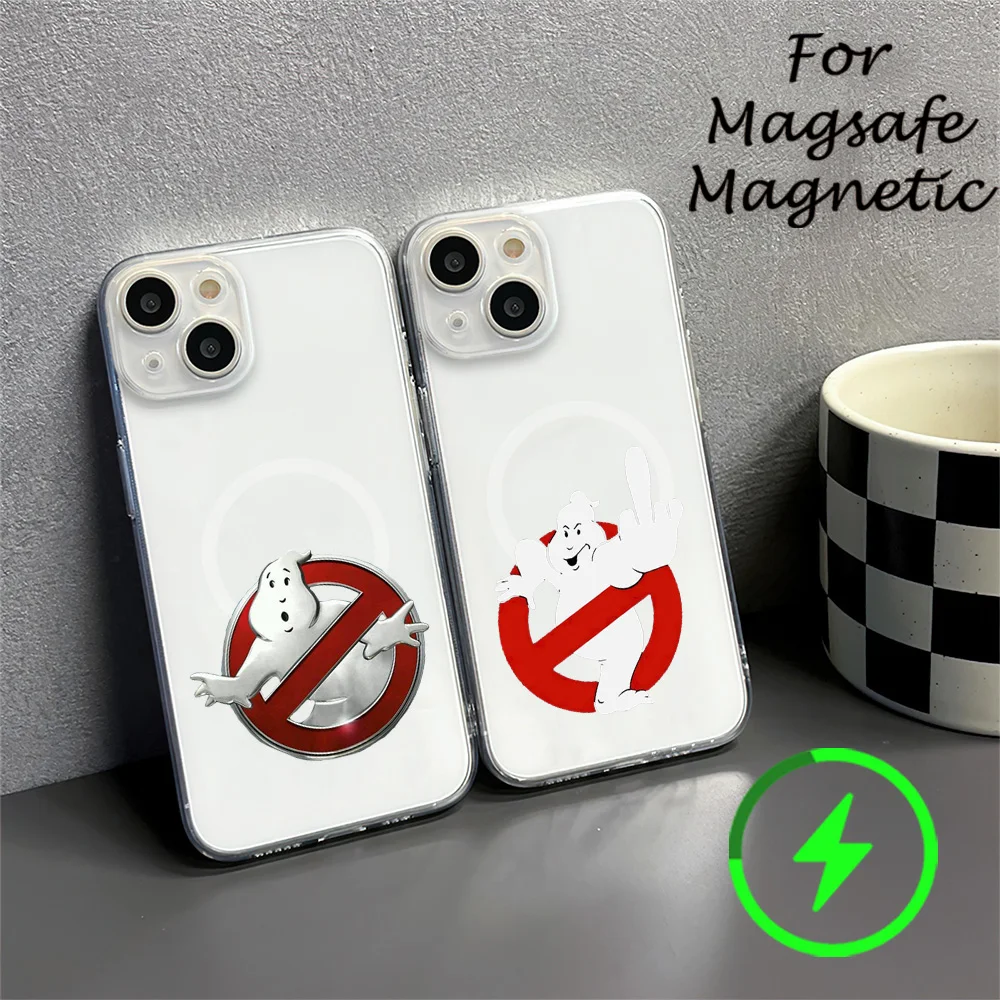 Movie E-Extreme G-Ghostbusters Phone Case For IPhone 15 14 13 12 11 Transparent Magnetic Suction Cover