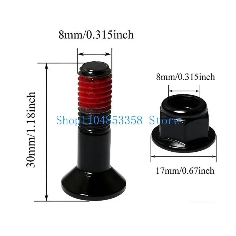 652F حزمة مكونة من 6 مسامير وصواميل مسننة مضادة للاهتزاز لضمان راحة القيادة السلسة