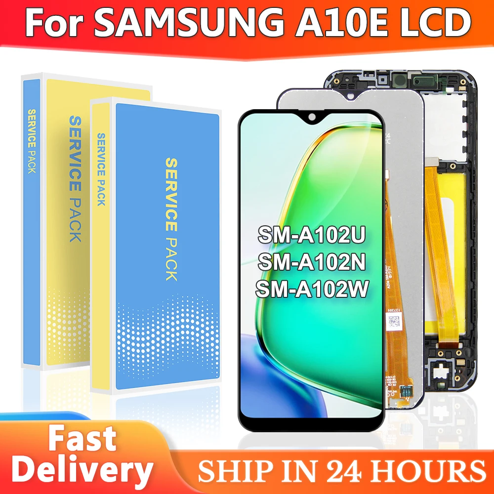 A10E LCD For Samsung A10E A102W A102U SM-A102DL A102U1 LCD Display Touch Screen Digitizer Assembly Replacement Repair Parts