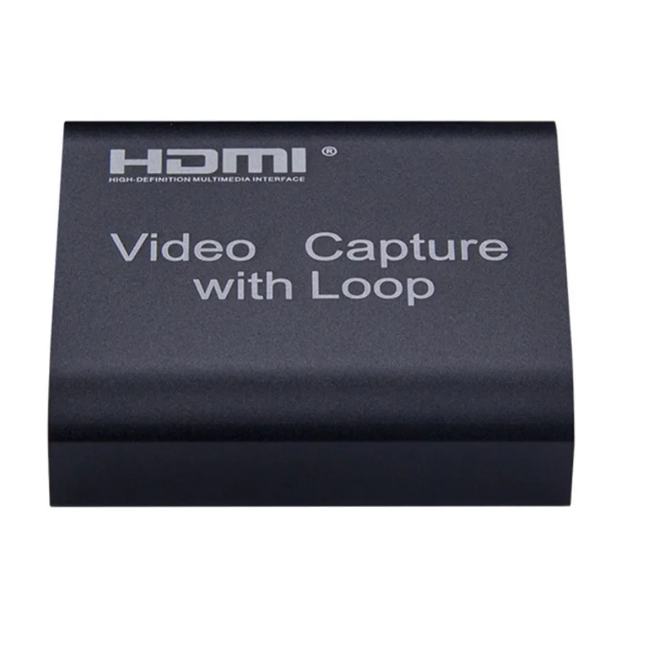 YIGETOHDE 1080P 4K HDMI-compatble to USB 2.0 Video Capture Card Board For Game Record Live Streaming Broadcast TV Local Loop