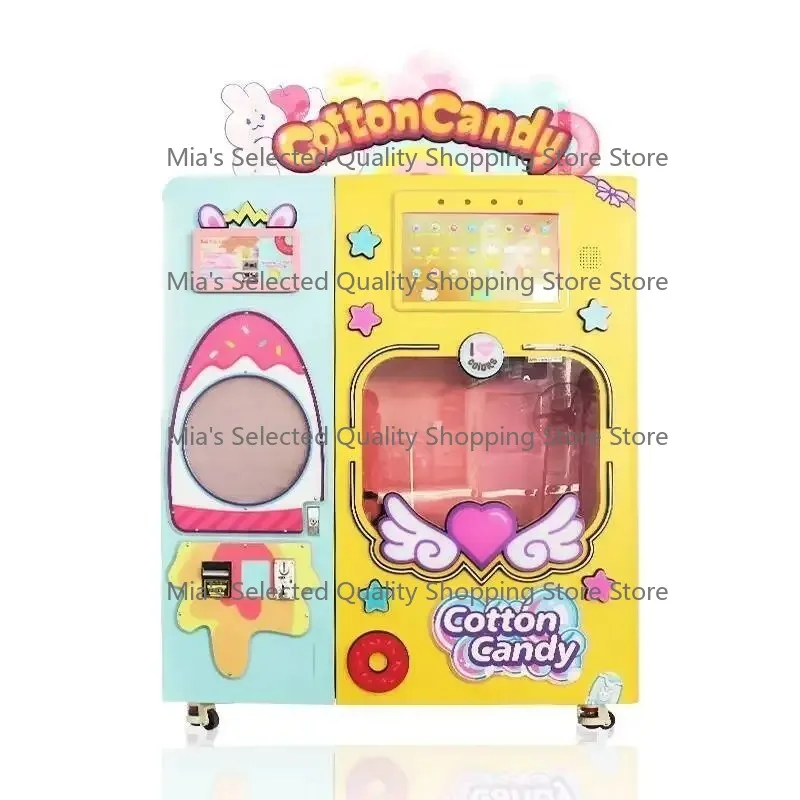 Fully Automatic Cotton Candy Machine, Commercial Fancy Intelligent Unmanned Self-service Cotton Candy Vending Machine