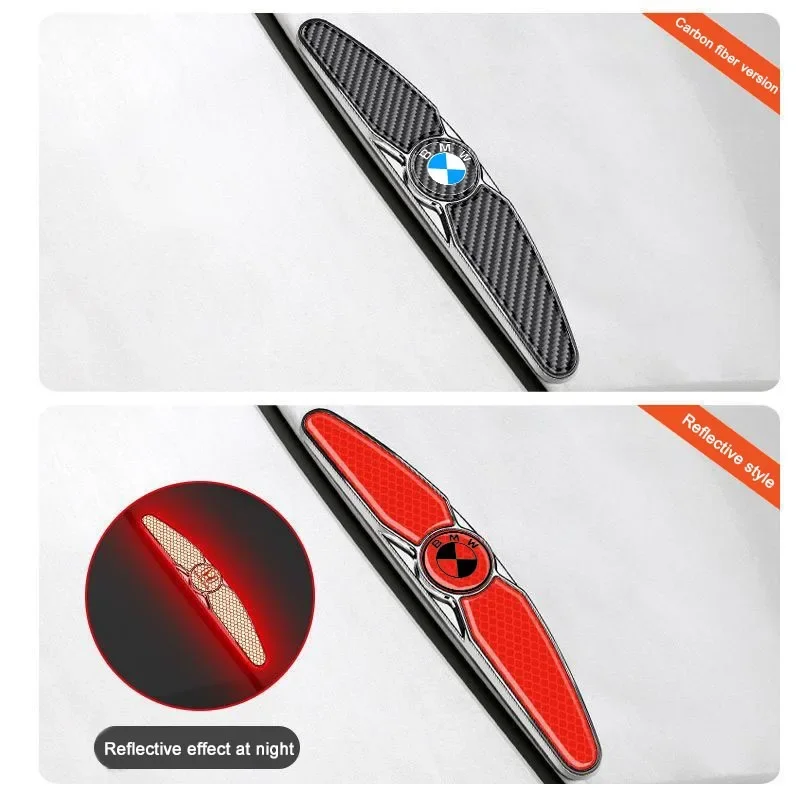 4PCS Carbon Fiber Car Door Protector Anti-collision suitable For BMW F30 E60 E46 E90 F10 G30 E36 E30 X1 X3 1 3 5 Series Stickers