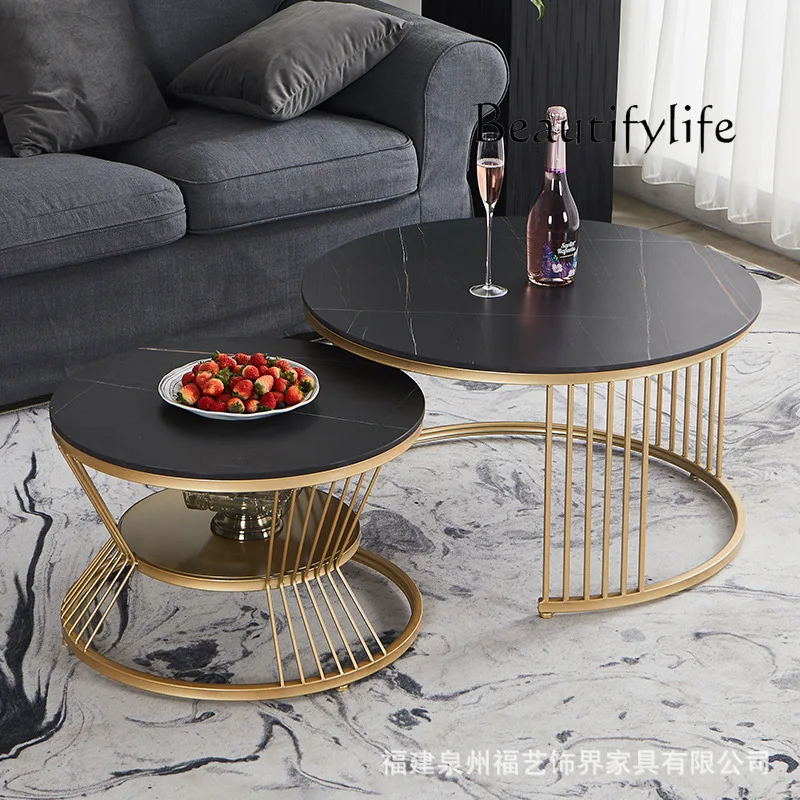 Nordic retractable child and mother coffee table combination small apartment simple coffee table