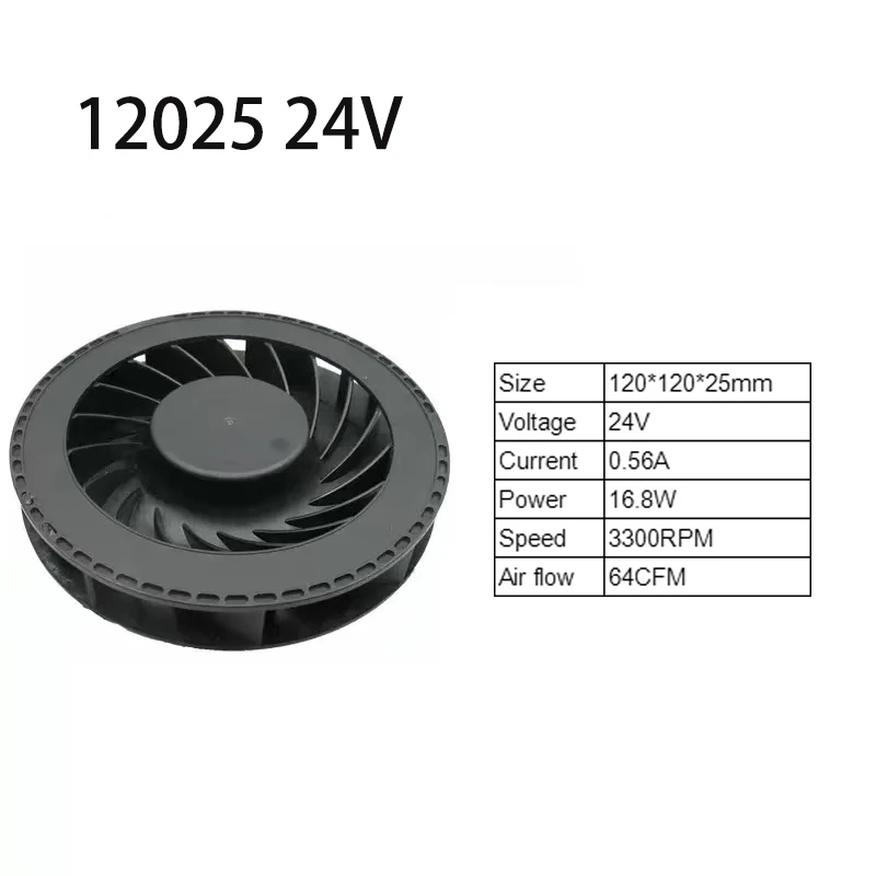 blower fan 100*25mm 120*25mm 10025 12025 DC24V 12V air blower, Centrifugal fan,Brushless DC motor, ball bearing car air purifier