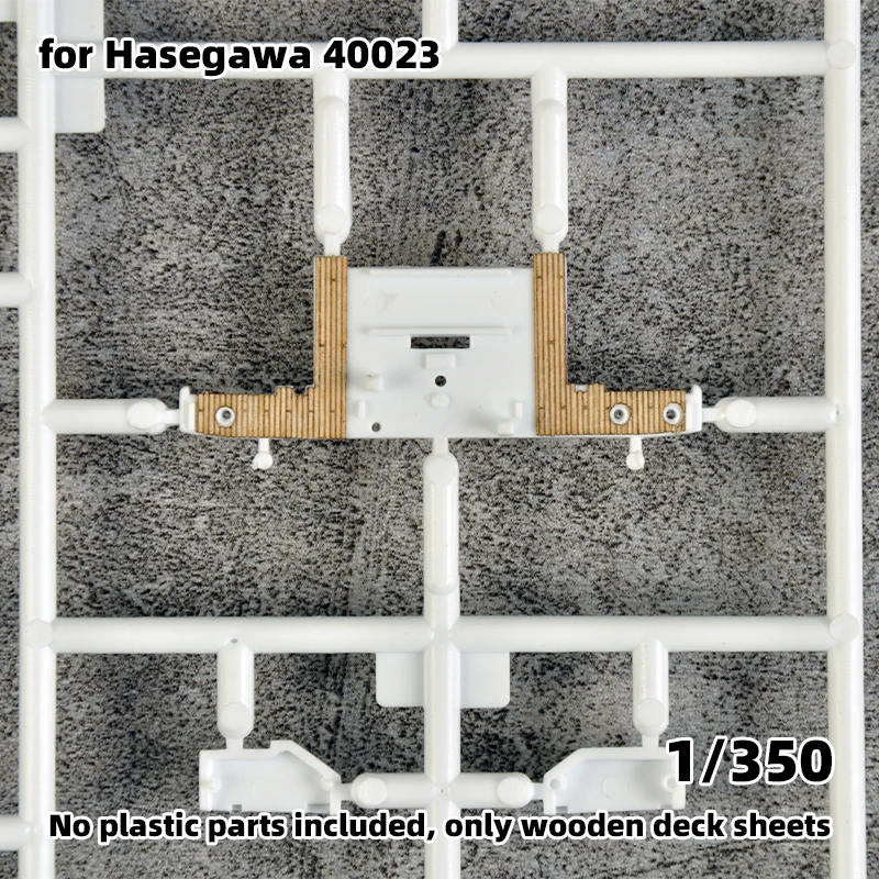 Modell-Upgrade-Teile Lasergeschnittene Holzdeckplatte mit selbstklebender Ankerkette für Hasegawa SOYA 40023 40024 1/350 – Detail 1