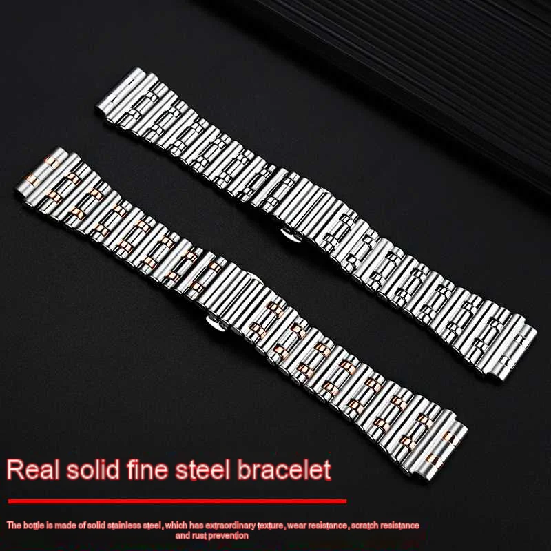 High Quality Solid Precision Steel Watch Chain For Breitling Mechanical Timing B01 Men\'s Watch Strap 24mm Convex Interface