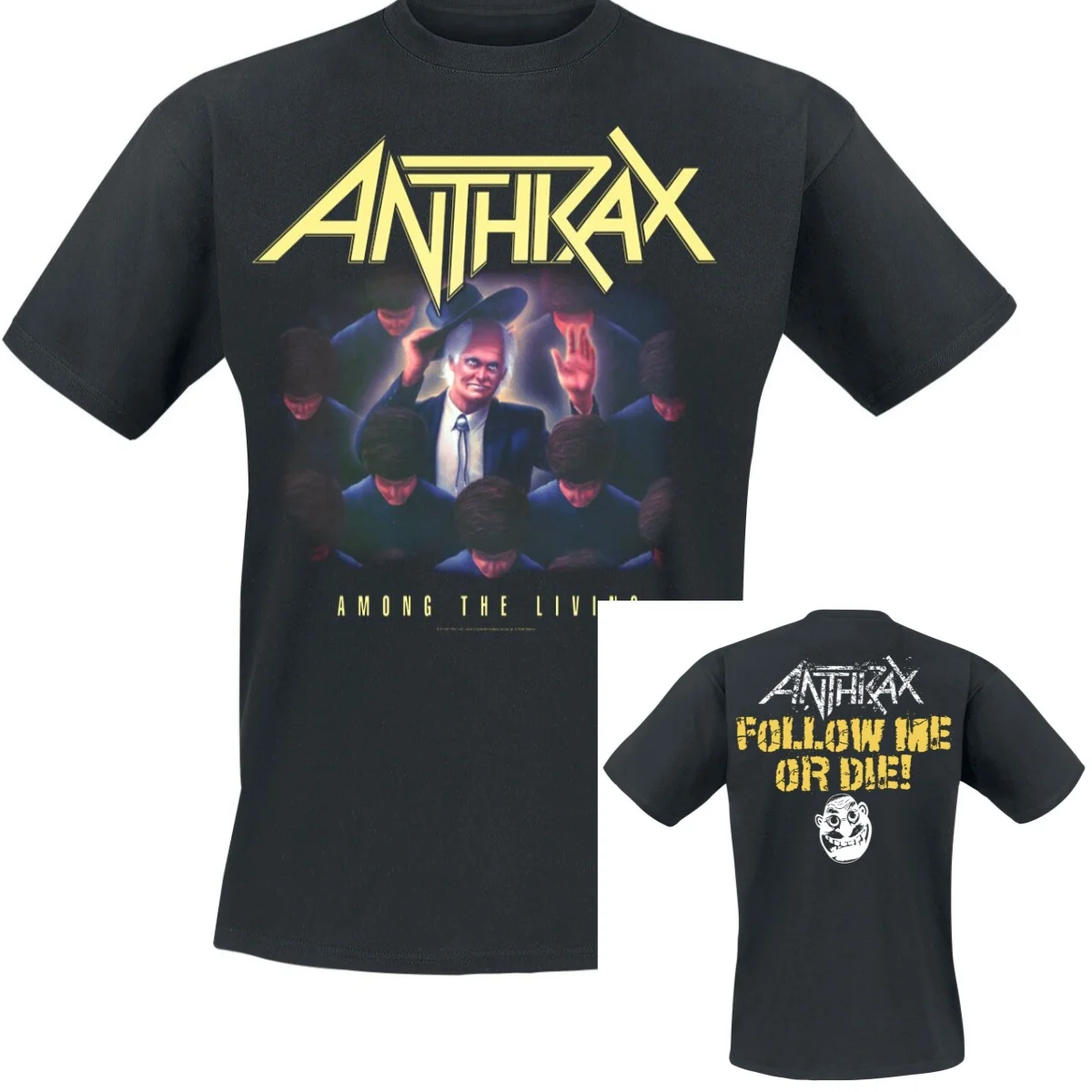 Camiseta Anthrax para homens e mulheres, camiseta gráfica de banda de rock de metal, 100% algodão, verão, streetwear