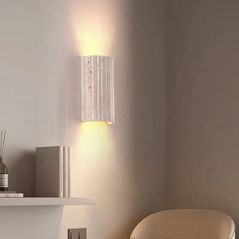Three-dimensional Natural Stone Wall Lamp For Parlor Bedroom Stairs Corridor Indoor Art Deco Sconce 3000K