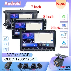 7“8”9 Inch Android Car Radio Multimedia Player For Volkswagen Polo Bora Golf 5 6 Passat RadioCC B6\7 Jetta Tiguan NO 2din DVD