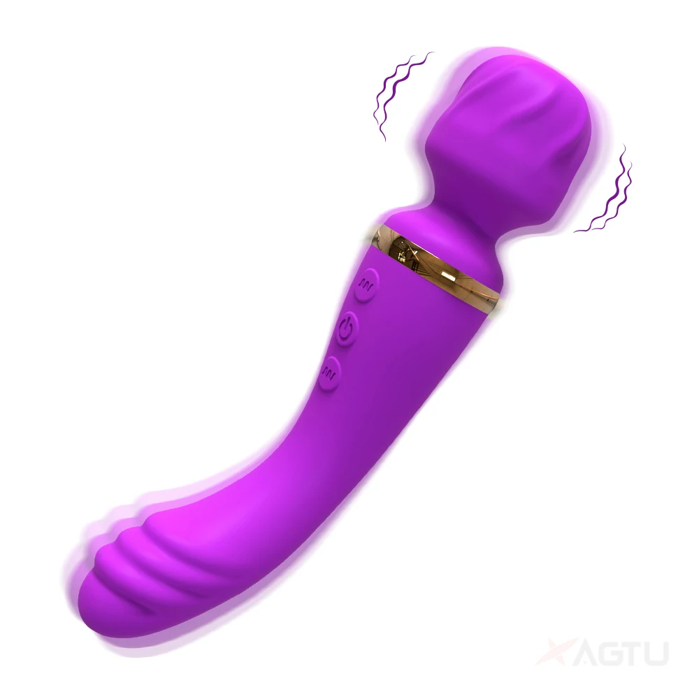 2 Motors Vibrator for Women Clitoris G Spot Vagina Stimulator Powerful AV Magic Wand Dildo Female Masturbation Adult Sex Toys