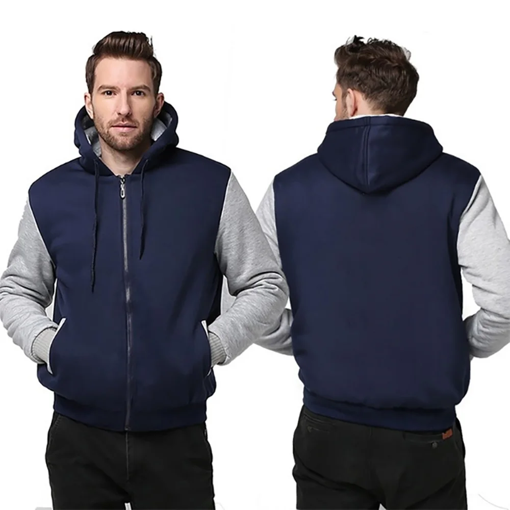 Herren Fleecejacke Camouflage verdicken Jacken Kapuzenmantel Winter Langarm Daunenmäntel Casual Streetwear Herren Hoodies – Detail 4