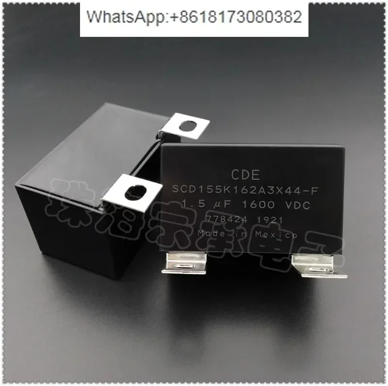 

Imported Mexican 1.5uF 1600V CDE SCD155K162A3X44-F capacitor 1PCS