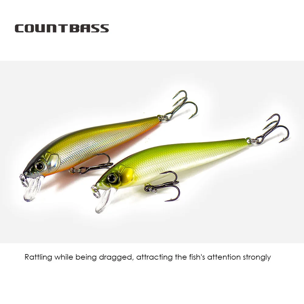 COUNTBASS Floating Minnow 90 mm 11,4 g Deep Diving Jerk Baits Tiefe 0,8–1 m Hardbaits Angler\'s Fishingg Lures Wobbler