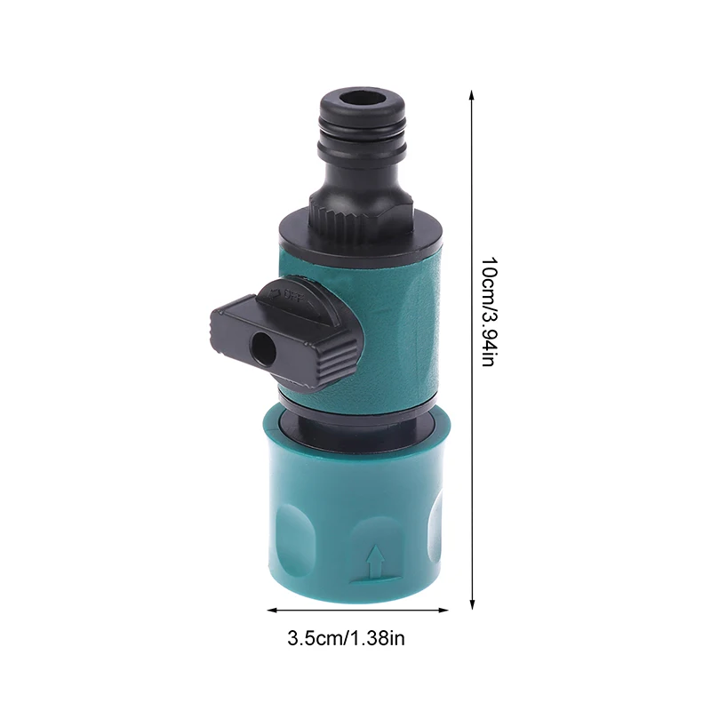 Garden Hose Pipe In-Line Faucet Shut Off Valve Fitting 16MM Joint Watering Irrigation Quick Connector With Valve Garden Gadget