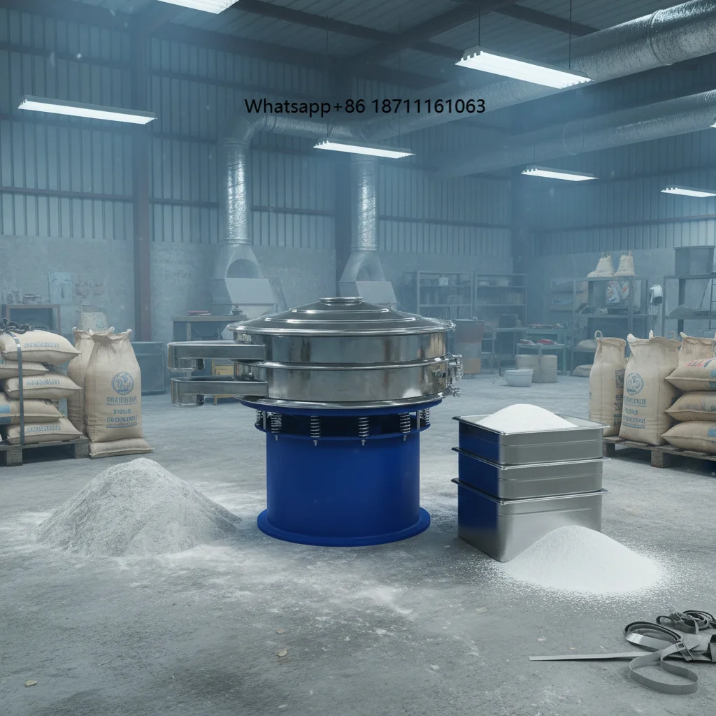 800mm Rotary Vibrating Screen Separator Multi Layer Industrial Sieving Machine for Powder Grain Chemical Material