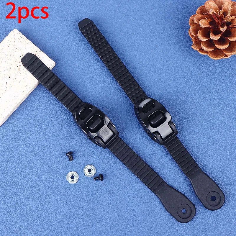 New 2Pcs Snowboard Ankle Ladder Straps With Screws Adjustable Roller Skating Shoes Strap Snowboard Binding Replacements view 2