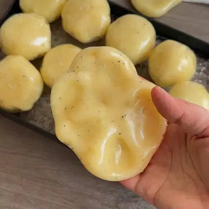 1PC Sensory Squeeze Toys Realistic Mashed Potato Fidget Ball Textured Crinkle Sound Stress Relief Squeeze Toy Stress Relief view 6