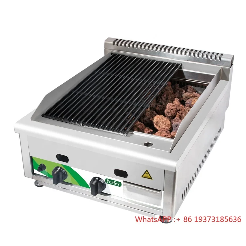 

Commercial Barbecue Grill Bbq for Gas lava Rock burner Cooking Grill Kebab Grill Machine