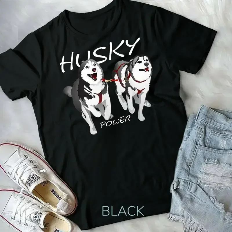 Siberian Husky Power Awesome Cute Husky T Shirt Unisex Youth T shirt