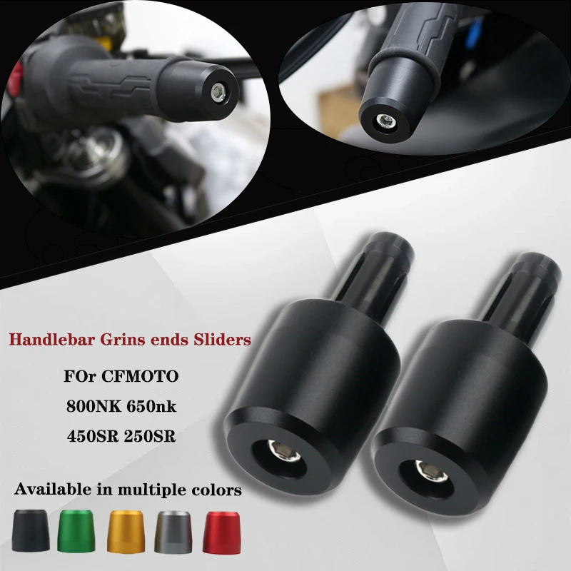 For CFMOTO 800NK 650nk 2023 Motorcycle CNC Handle Bar End Handlebar Grips ends Sliders Cap Plug Slider Counterweight cove