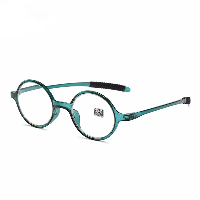 Retro Master Women Small Round Frame Reading Glasses Multi-color Soft Computer Eyeglasses HD Resin Hyperopia Presbyopic Eyewear