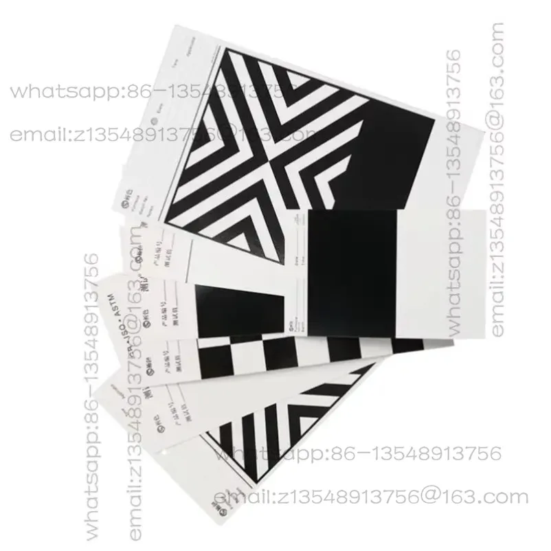 Black and White Paper Reflectance Test Cardboard, Hiding Power Measurement Card  Spot Quick Shipping