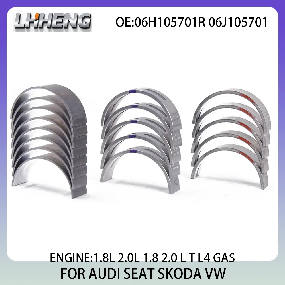 

Engine Main & Rod Bearings Kit FOR AUDI A1 A3 A4 A5 A6 A7 A8 SEAT LEON SKODA VW PASSAT 1.8L 2.0L 1.8 2.0 L T GAS 07-25 06J105701