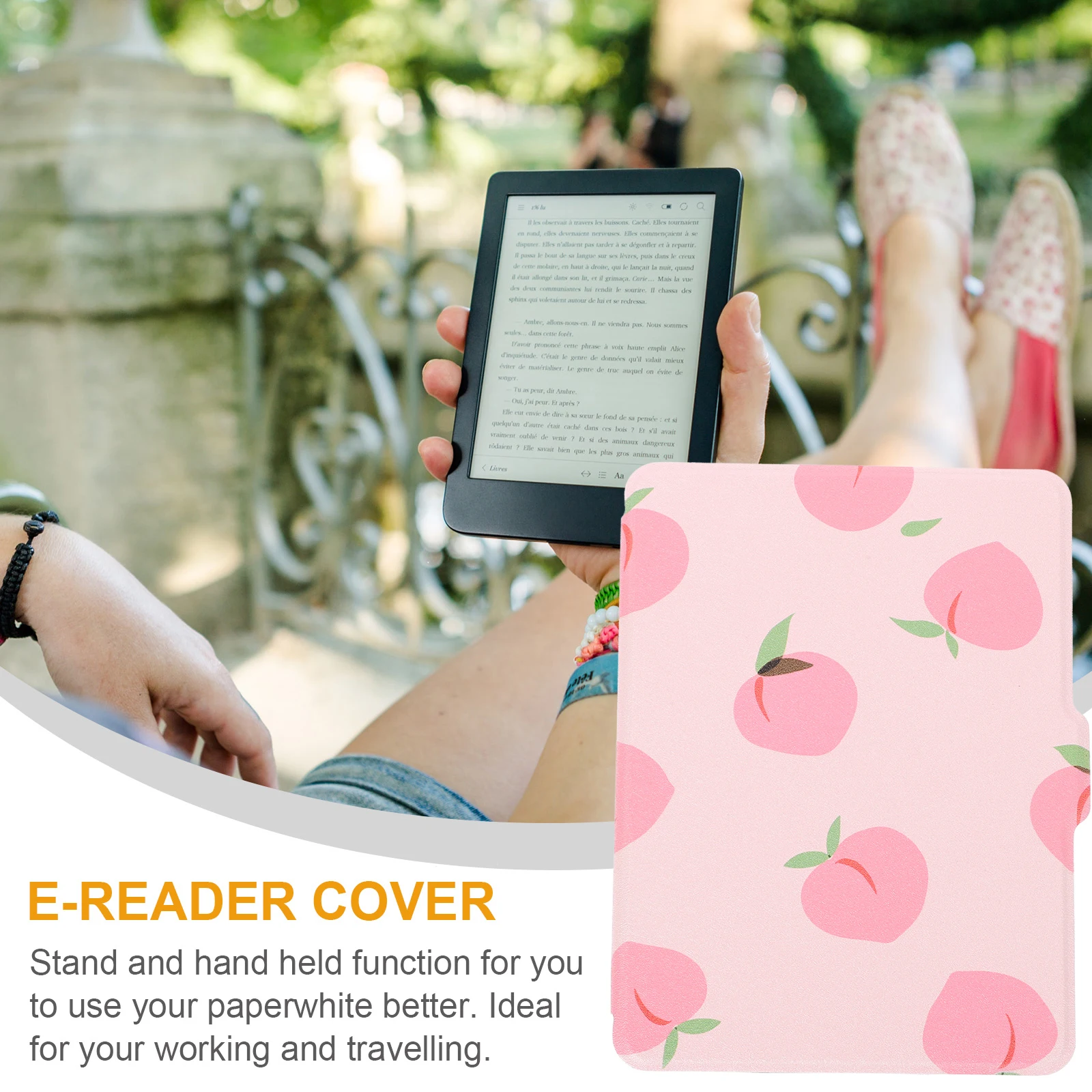Ebook Reader Accessory Durable Imitation Case Stylish Painted Design E-Reader Casing Paperwhite 1 2 3 Ebook Reader Case