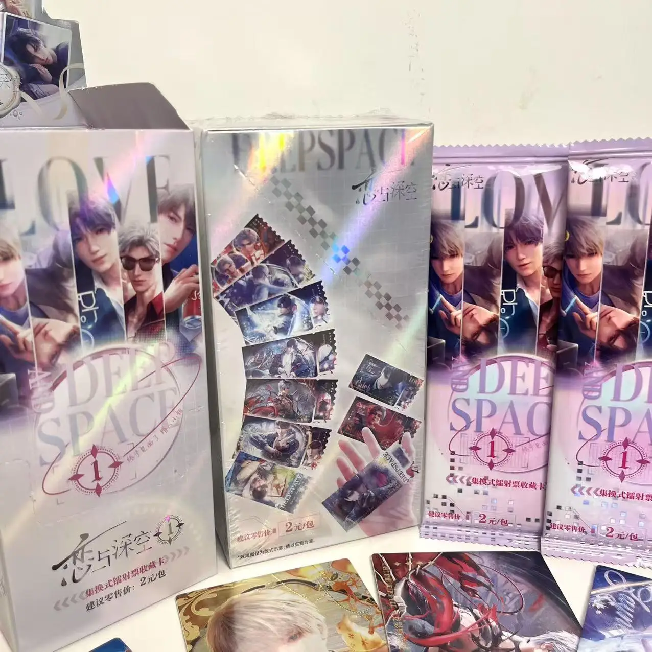 

Love And Deepspace Blind Box Game Collectible Cards New Original Art Bookmark Featuring Caleb Sylus Zayne Xavier Characters