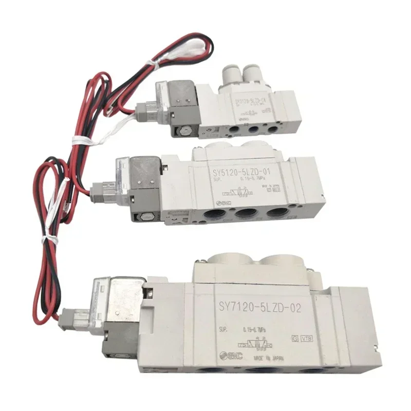 SY5120/5220/5320 SY5120-5LZE-01 SY5220-5D-C6 SY5220-5LZD-01  5 Port Solenoid Valve Plug-in Type
