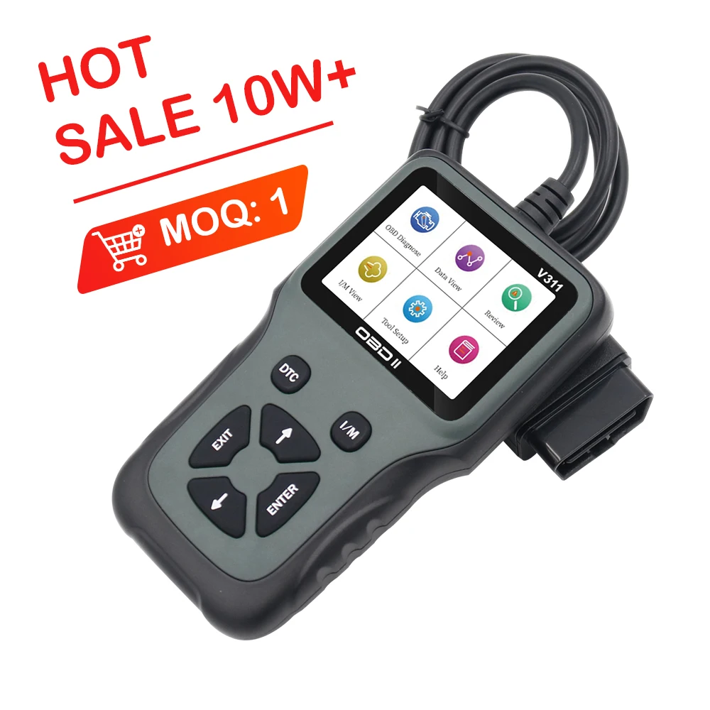 Многоязычный сканер OBD OBD2 EOBD SCANNER считывает четкий код, считыватель ошибок кода двигателя, диагностический сканер для всех автомобилей