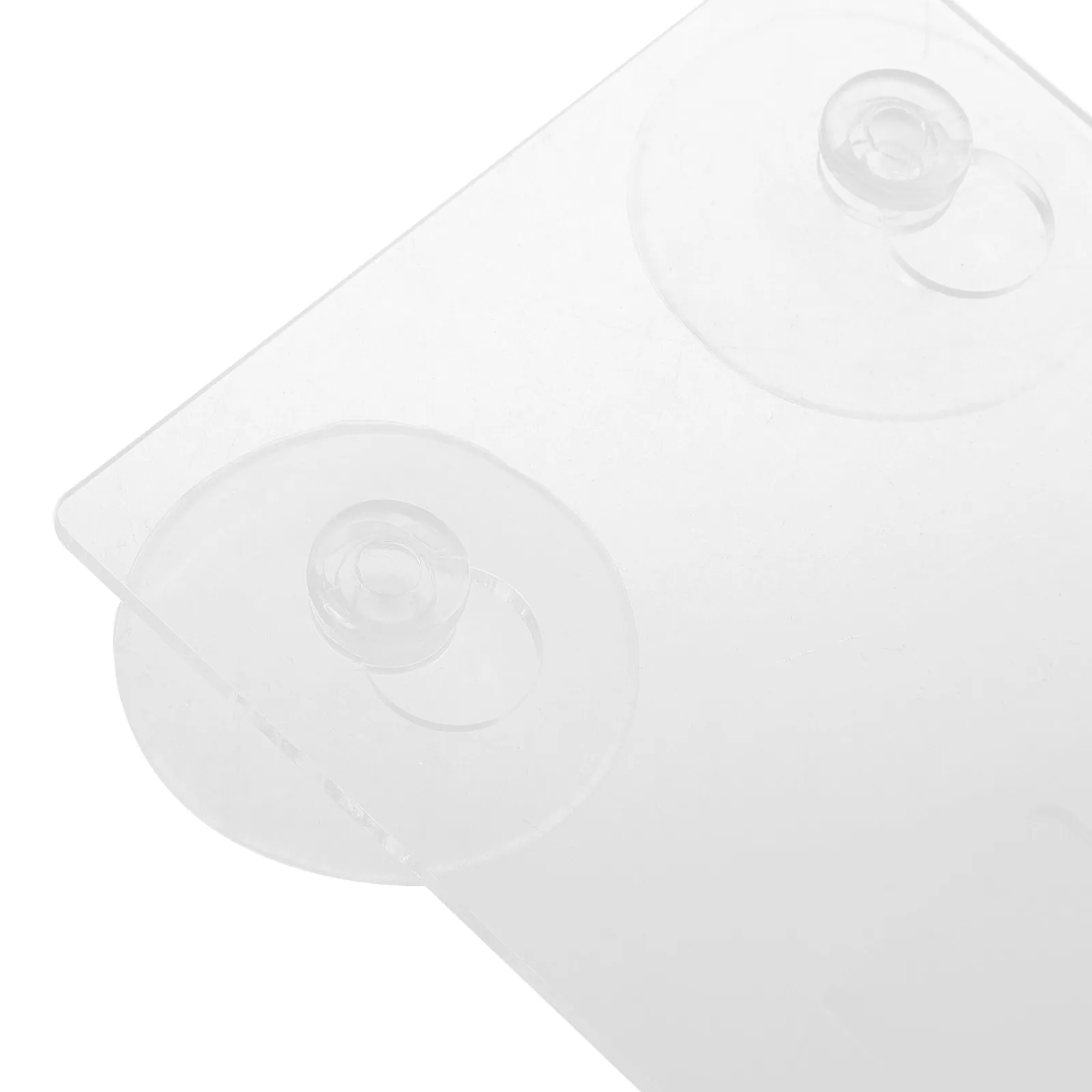 Clear Acrylic Wall File Holder 2 Pack Strong Suction Cup Magazine Brochure Organizer for Bathroom Office