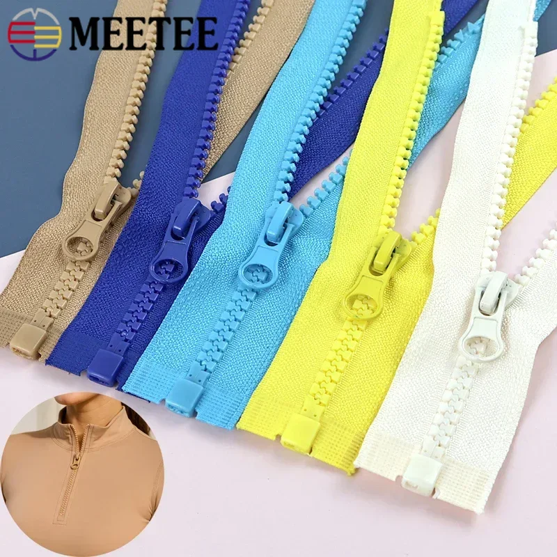 

15cm 2/5/10/20Pcs 5# Mini Doll Decoration Zipper Resin Colorful Short Separable Zips for Apparel Collar Closure DIY Accessories