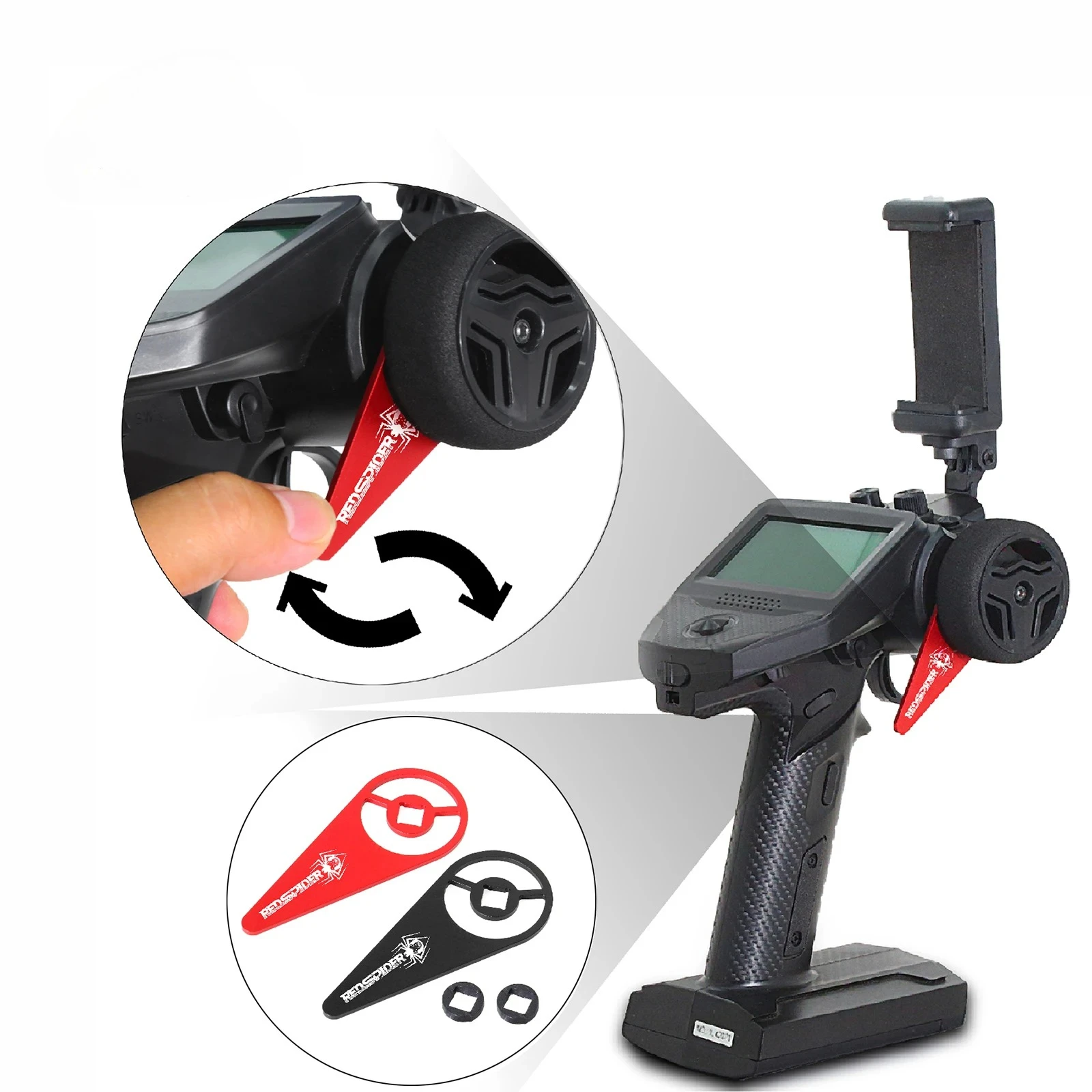 

Металлический комплект модификации Fusi Flysky G7P, ручка для большого пальца с дистанционным управлением + аксессуары для обновления триггера