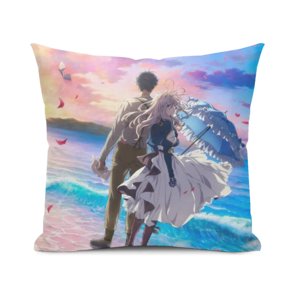 

Violet Evergarden Pillow Cushion Case Dakimakura Cover Decorative Sleeping 45x45cm