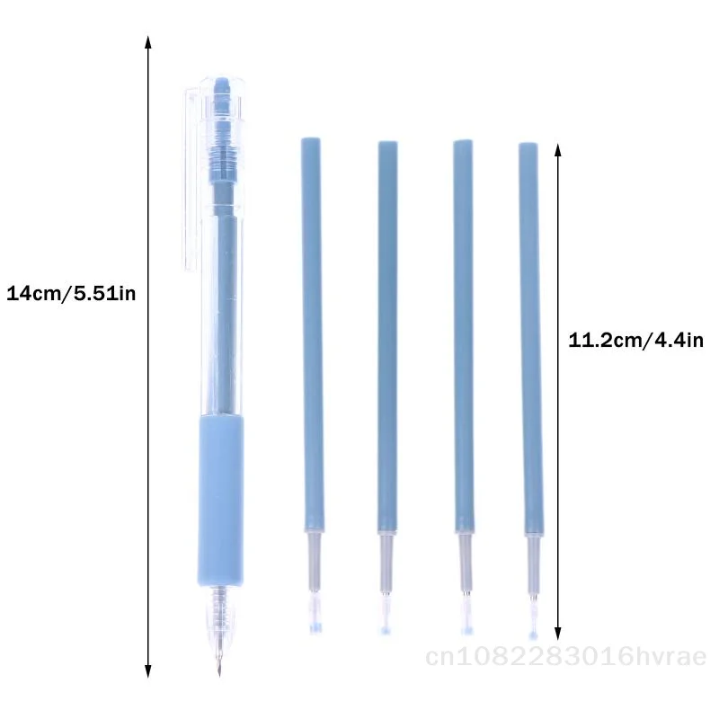 1/2-Pcs Cartoon Push-button Craft Knife Pen Set - Student Scrapbooking Paper Cutter with 4 Replacement Blades〔YY26〕