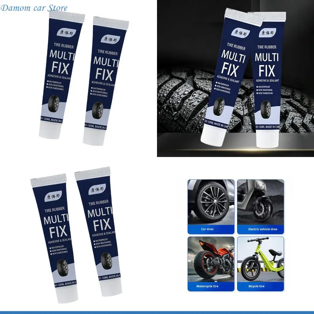 A2UC Professional Tire Sealant Adhesive For Emergency Repairs On Vehicle Motorcycle Bicycles ATVs Waterproof Flexible Formula