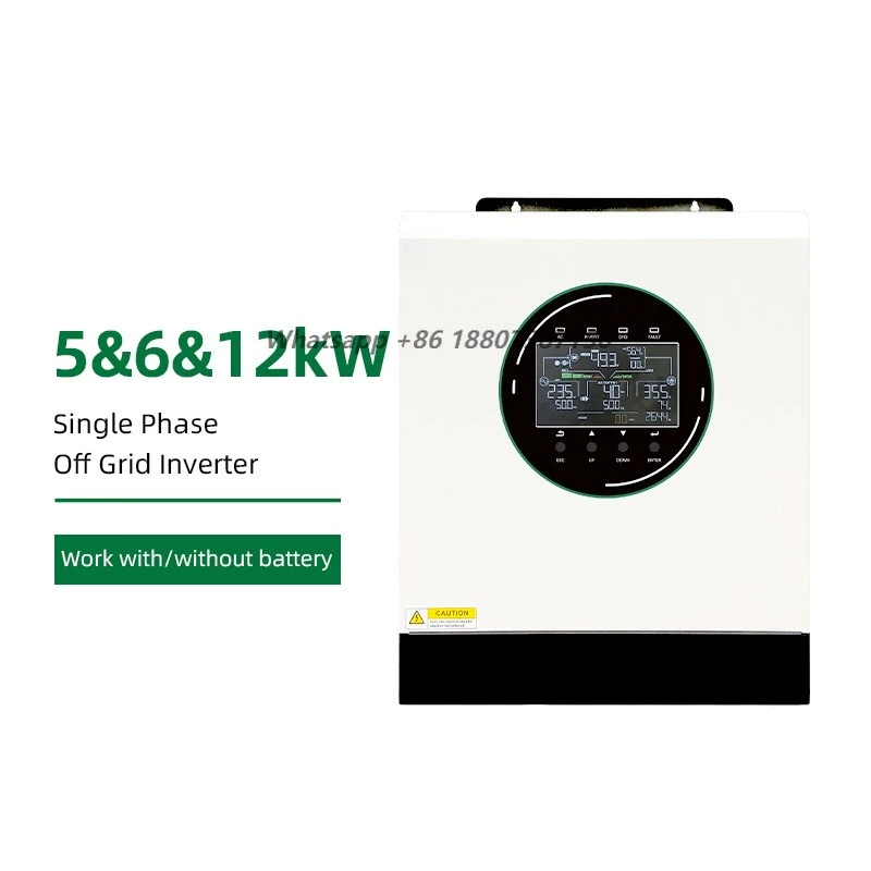 99.5% High Efficiency Dual Output Solar Inverter Off-Grid 5KW 6KW 24V 12KW 48V Work Without Battery for Home Storage System
