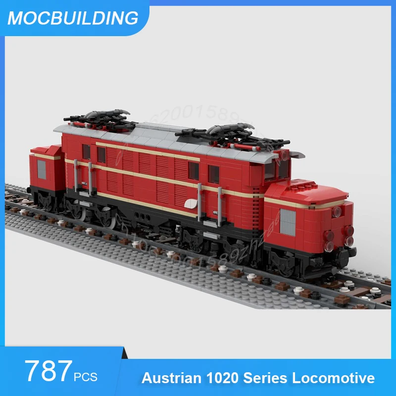 MOC Building Blocks Austrian 1020 Series Locomotive DIY Assemble Bricks City Train Transportation Creative Toys Gifts 787PCS