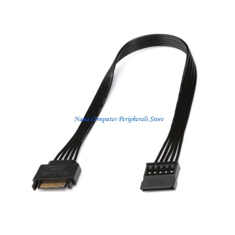 

F68C 15Pin Power Extension Cable Male to Female Power Extension Cable for HDD SSDs