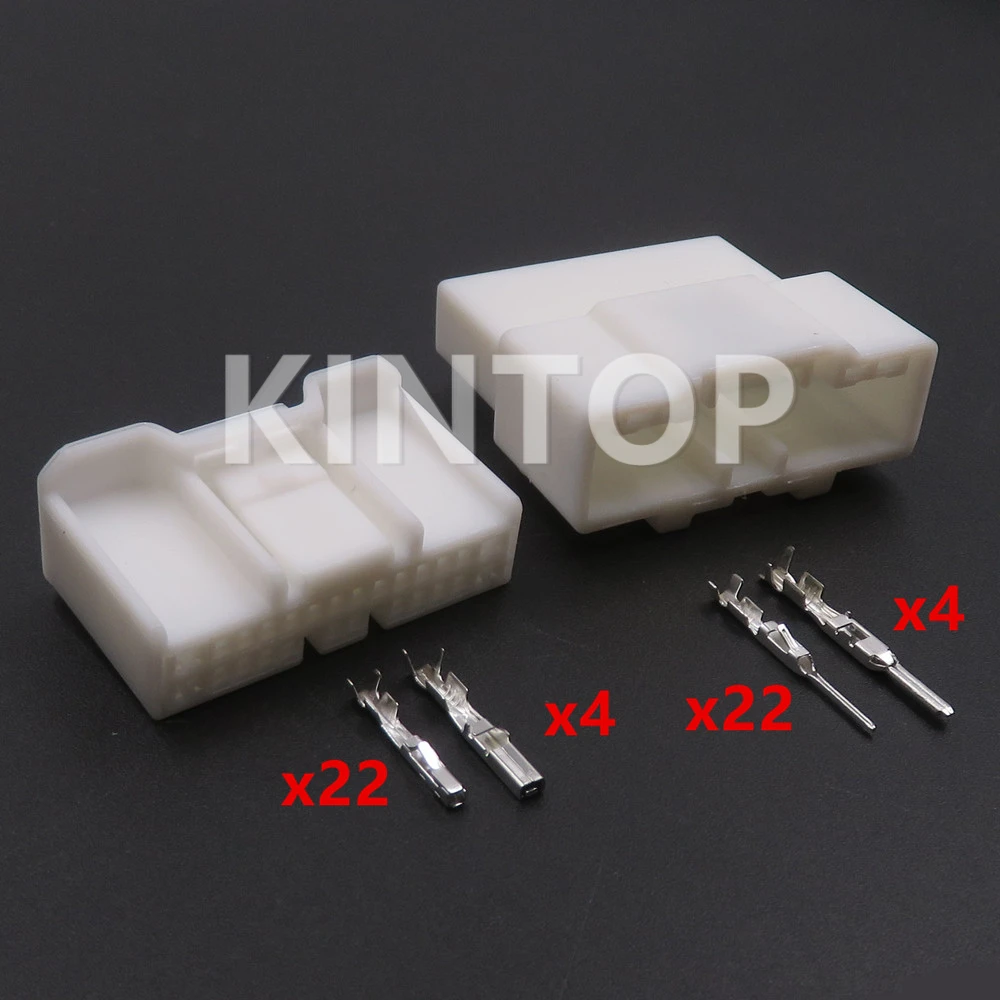 

1 Set 26 Pins AC Assembly Car Male Female Unsealed Composite Connector 7286-1918 7287-1918 Automobile Wire Harness Socket