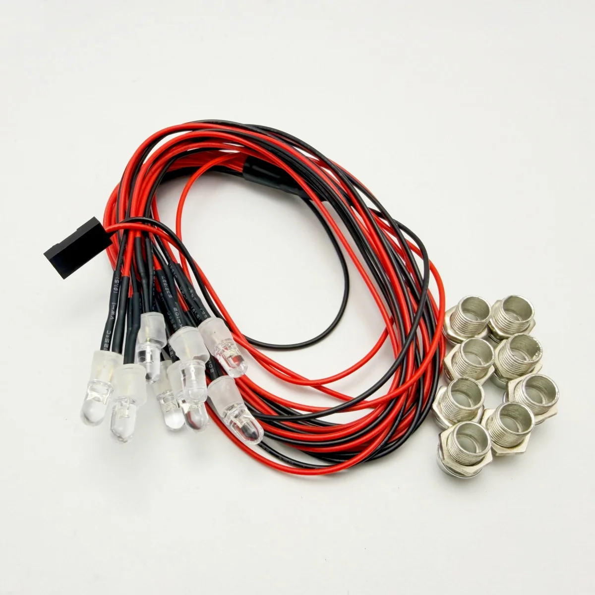 RC LED Headlights 2/4/6/8 Red White 3/5mm LED Lights Night Headlamps Taillight for RC Car Model Truck Crawler Drift Car gallery 2