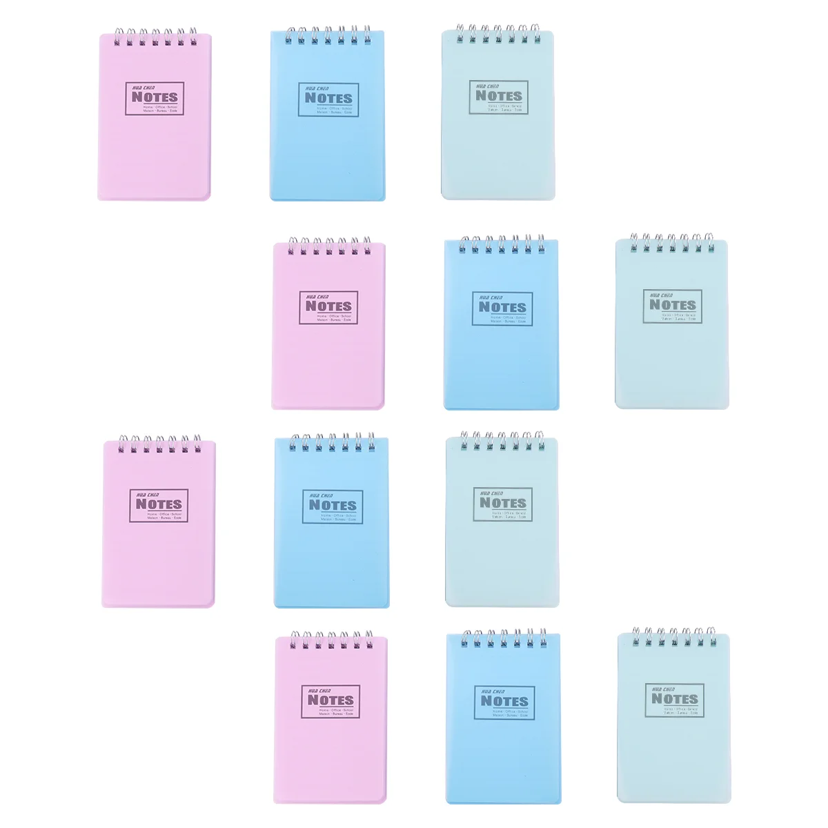 12 PCS Memo Pads Mini Scratchpads แบบพกพา Notepad Creative Coil Notebook