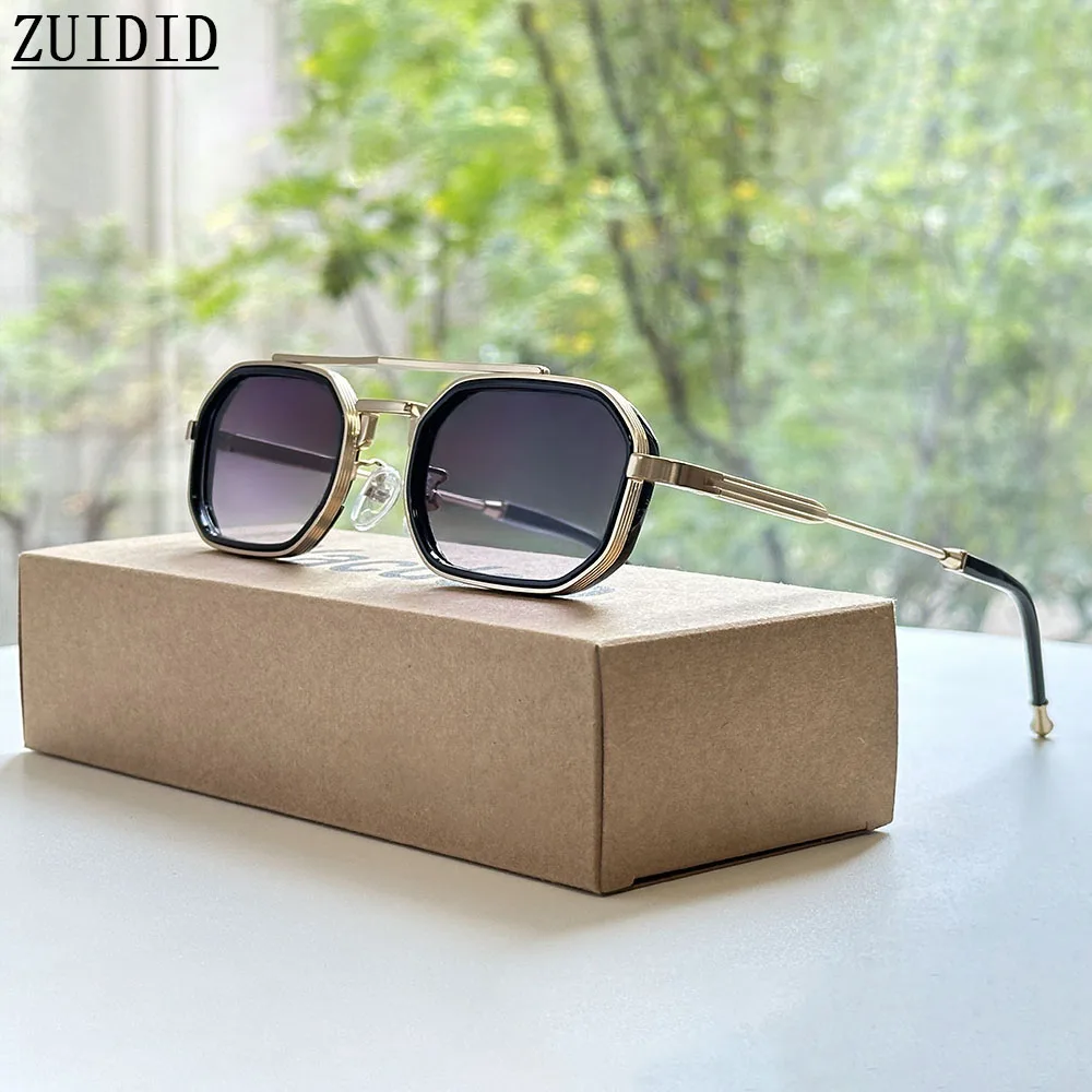 2026 مربع مكبرة الرجال خمر نظارات الموضة Steampunk النظارات الشمسية النساء العصرية Gafas دي سول Hombre لوكس Lunette Soleil فام