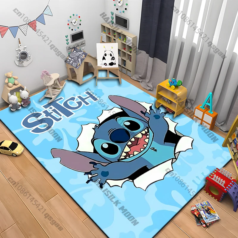 

Disney Stitch Theme Carpet, Rug for Room Sofa, Cute Kids Room Decoration Mat, Birthday Children's Day Christmas Gifts for Kids