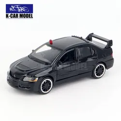 JKM 1/32 Lancer Evo IX 9 Alloy Car Model Diecast Metal Toy Vehicles Car Model Simulation Sound Light Collection Kids Gift